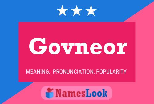 Govneor Name Poster