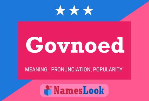 Govnoed Name Poster