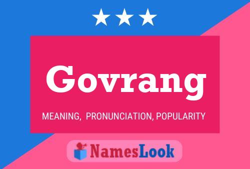 Govrang Name Poster