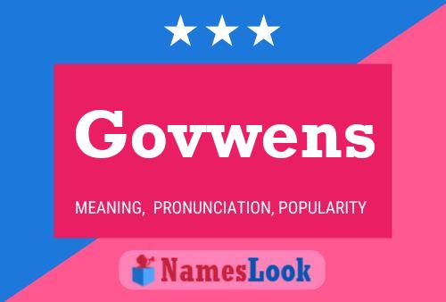 Govwens Name Poster