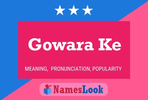 Gowara Ke Name Poster