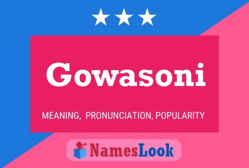 Gowasoni Name Poster