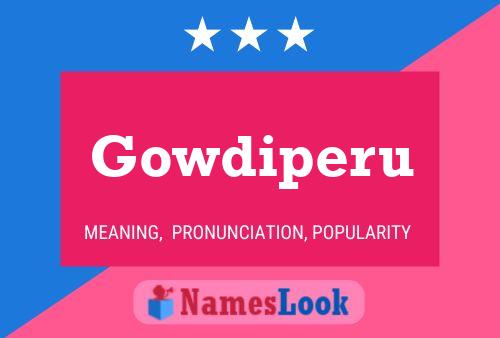 Gowdiperu Name Poster