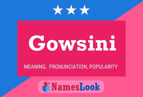 Gowsini Name Poster