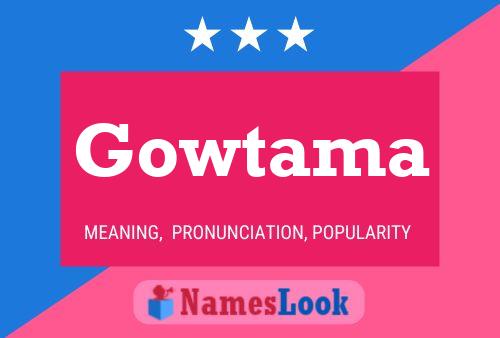 Gowtama Name Poster