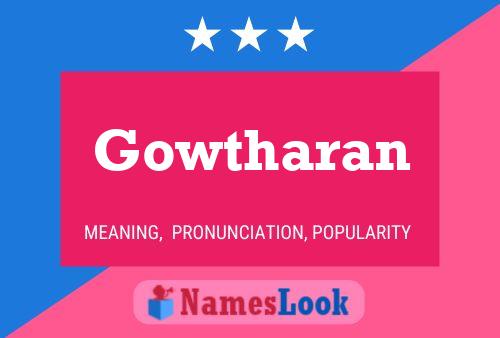 Gowtharan Name Poster