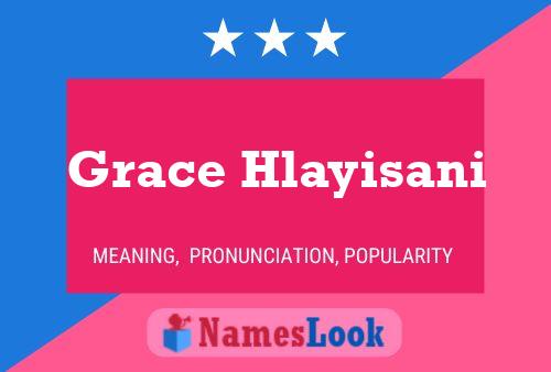 Grace Hlayisani Name Poster