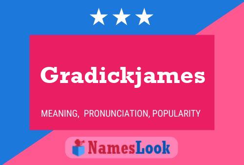 Gradickjames Name Poster