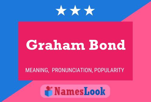 Graham Bond Name Poster