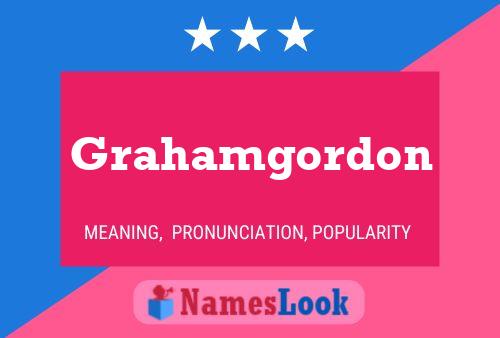 Grahamgordon Name Poster