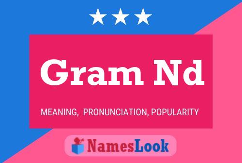 Gram Nd Name Poster