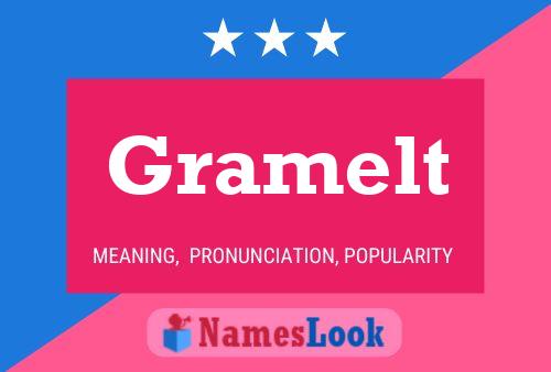 Gramelt Name Poster