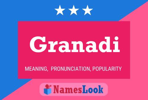 Granadi Name Poster