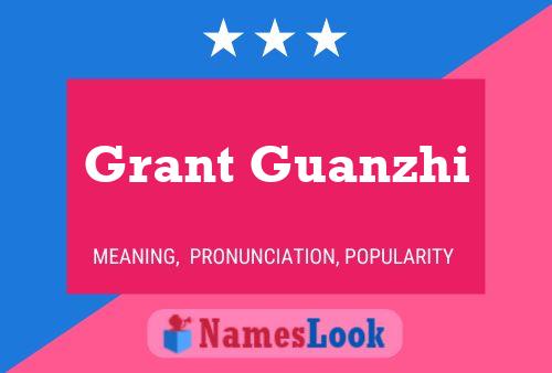 Grant Guanzhi Name Poster