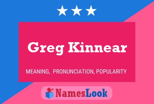 Greg Kinnear Name Poster