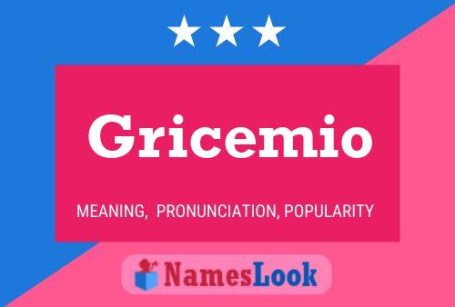 Gricemio Name Poster