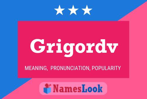 Grigordv Name Poster