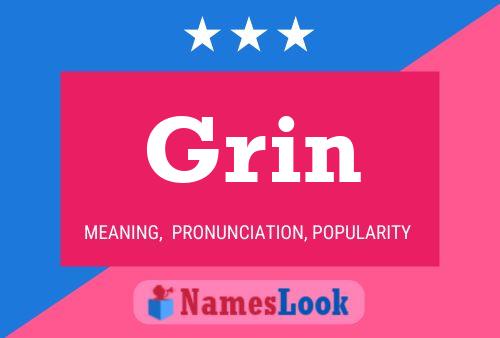 Grin Name Poster