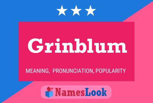 Grinblum Name Poster