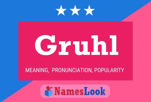 Gruhl Name Poster