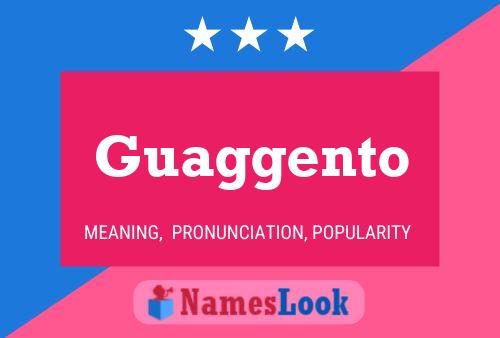 Guaggento Name Poster