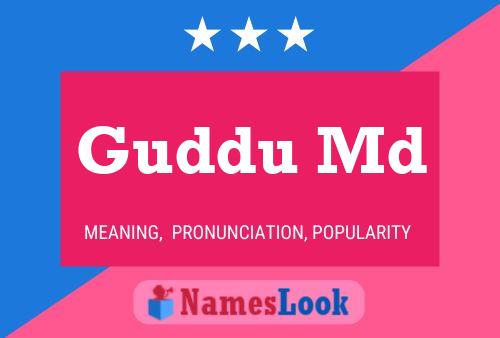 Guddu Md Name Poster