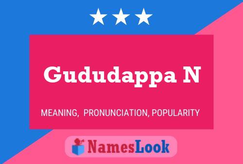 Gududappa N Name Poster