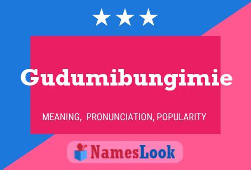 Gudumibungimie Name Poster