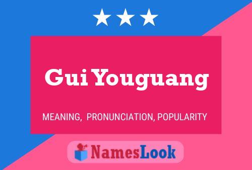 Gui Youguang Name Poster