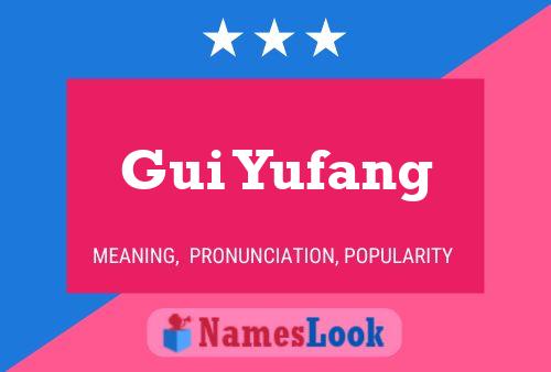 Gui Yufang Name Poster