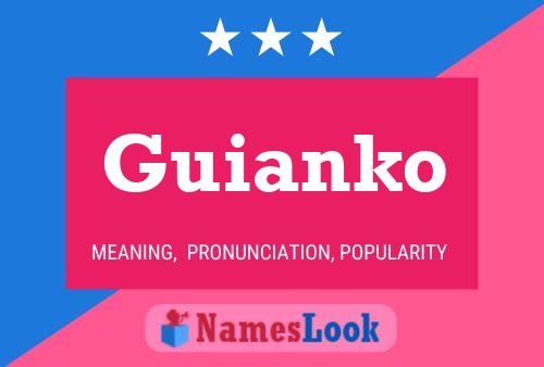 Guianko Name Poster