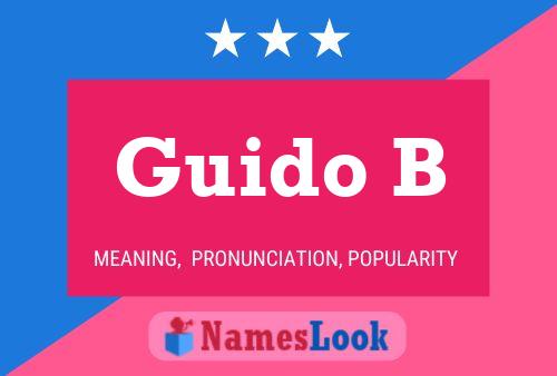 Guido B Name Poster