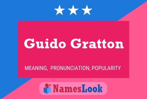 Guido Gratton Name Poster