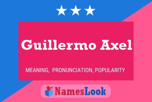 Guillermo Axel Name Poster