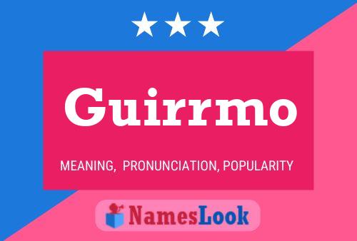 Guirrmo Name Poster