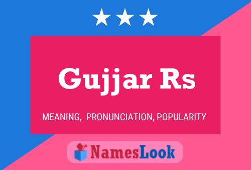 Gujjar Rs Name Poster