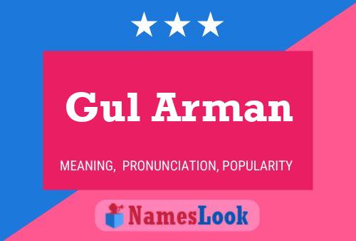 Gul Arman Name Poster