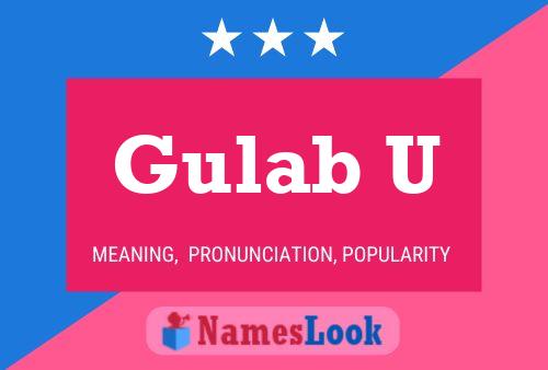 Gulab U Name Poster