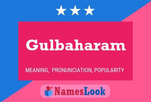 Gulbaharam Name Poster