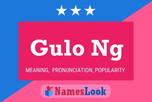 Gulo Ng Name Poster