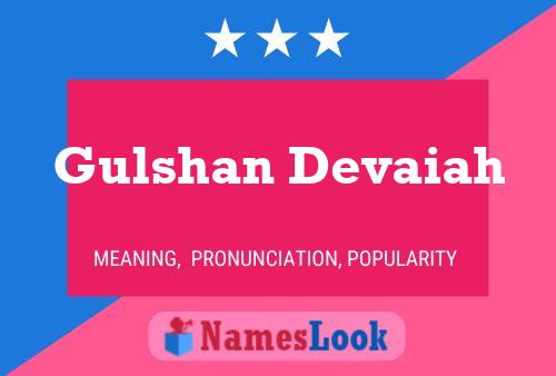 Gulshan Devaiah Name Poster