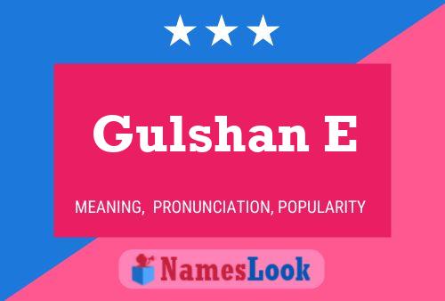 Gulshan E Name Poster