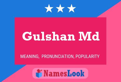 Gulshan Md Name Poster