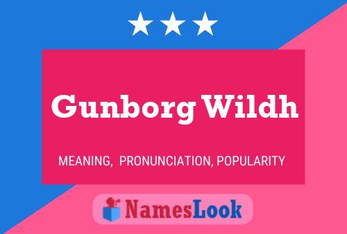 Gunborg Wildh Name Poster