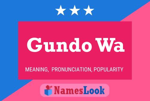 Gundo Wa Name Poster