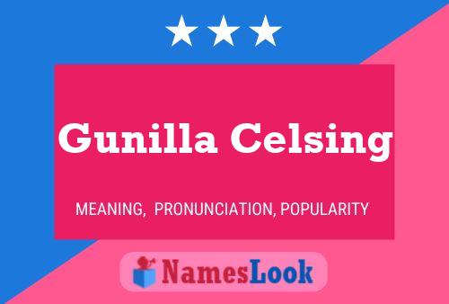 Gunilla Celsing Name Poster