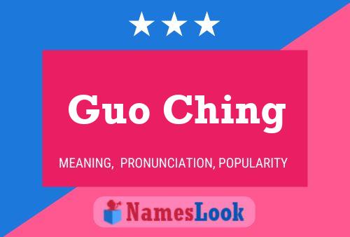 Guo Ching Name Poster