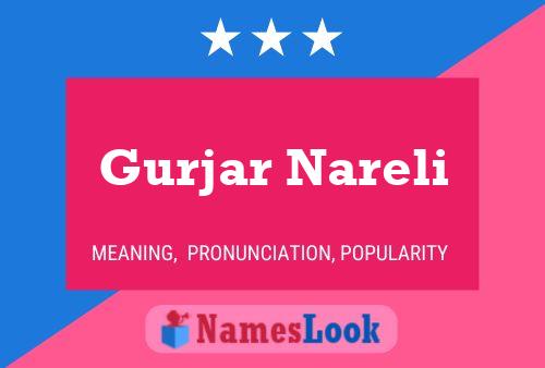 Gurjar Nareli Name Poster