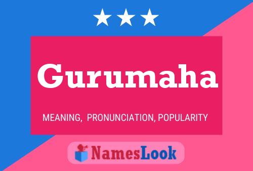 Gurumaha Name Poster