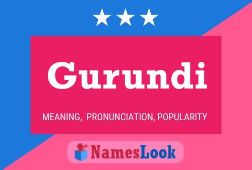 Gurundi Name Poster